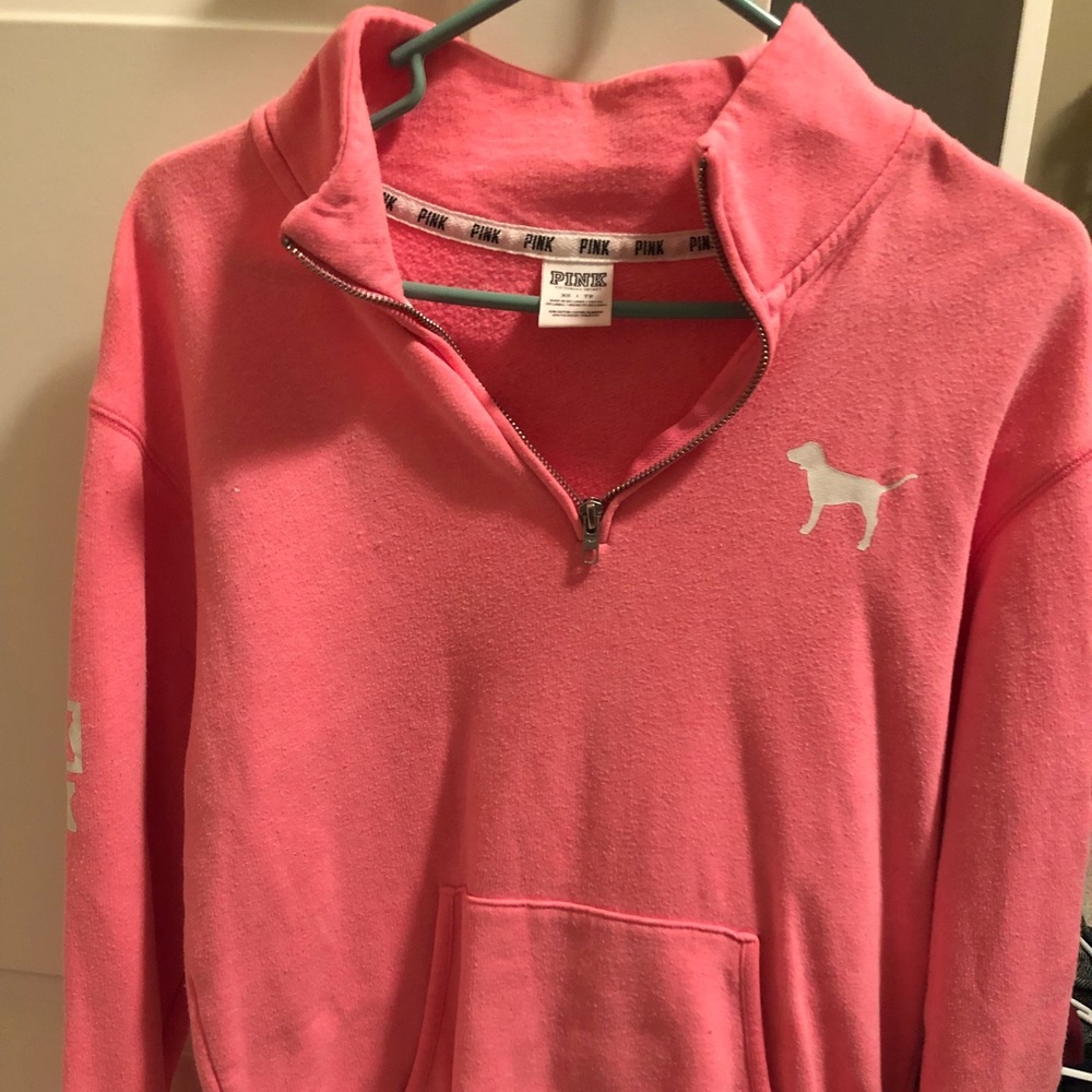 Victoria secret pink quarter zip
